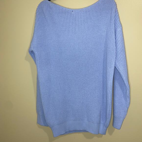 NWT Boohoo Women’s Comfy 2 Piece Set Sweater‎ and Shorts Plus Size 24 Blue - Picture 3 of 6
